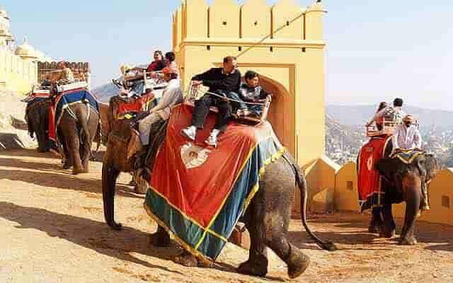 elephant ride in rajasthan