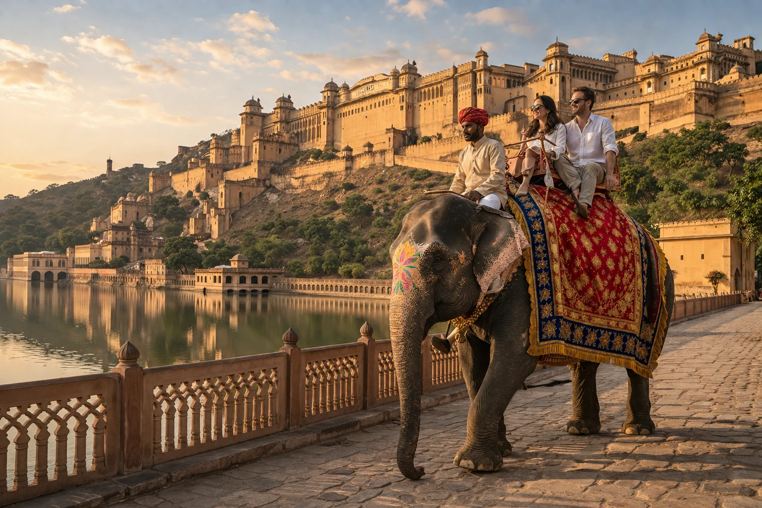 Private elephant ride with guide near Amer Fort, Jaipur